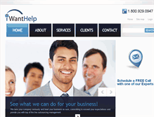 Tablet Screenshot of iwanthelp.com